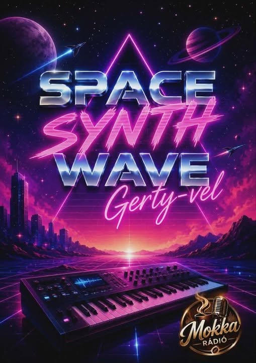 Space Synthwave műsor flyer